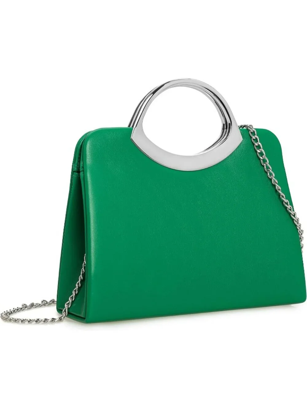 👜Women's Green Small Dressy Handbag Evening Bag Circle Handle Elegant Purse